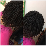 Twist out Two strand twist with hair pomade for coarse hair